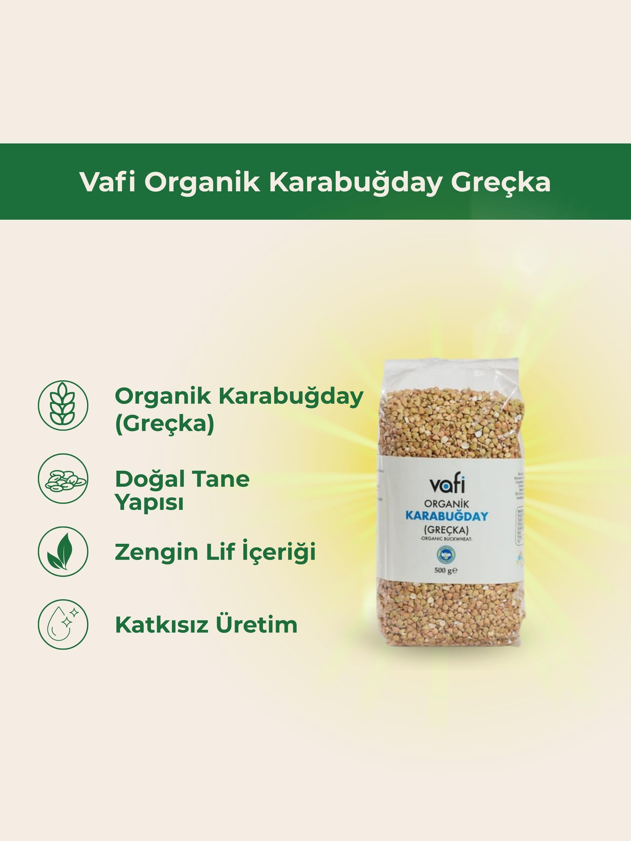 Vafi Organik Karabuğday Greçka 500 GrMemleket Gurmesi