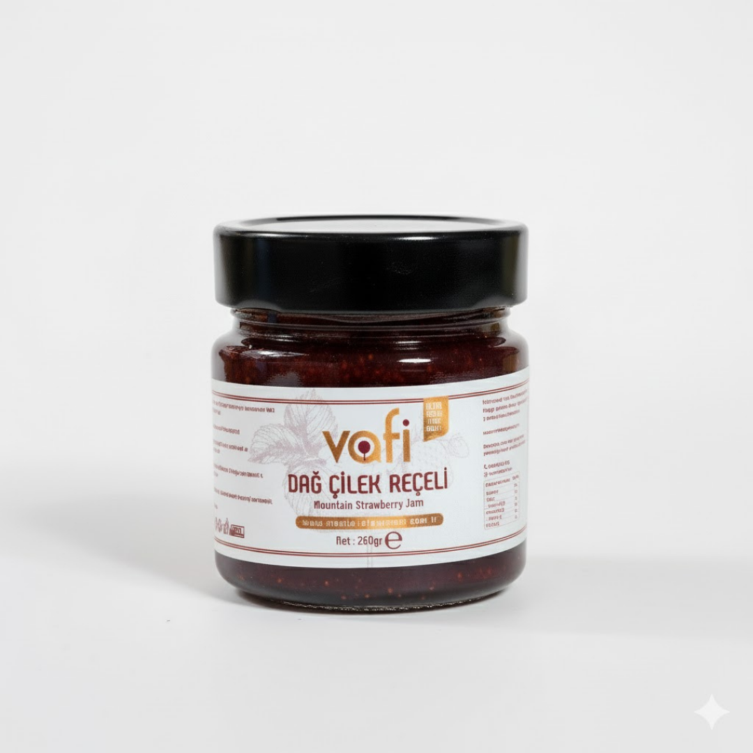 Vafi Şekersiz Dağ Çileği Reçeli 260 grVafi