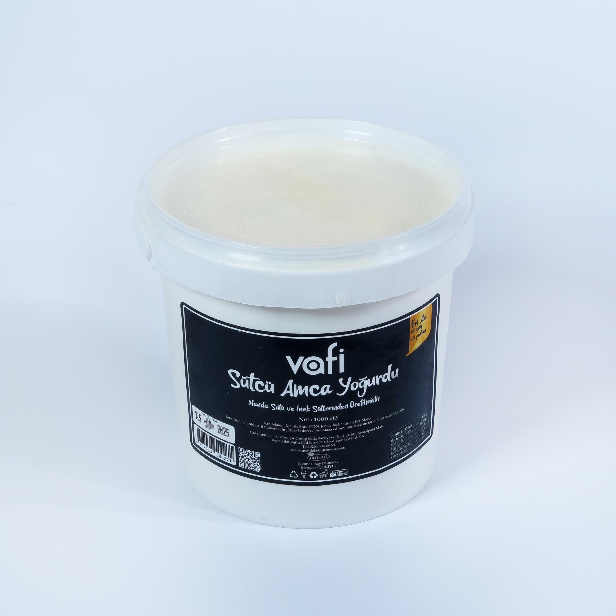 Vafi Sütçü Amca  Kaymaklı Yoğurt 1000 grVafi