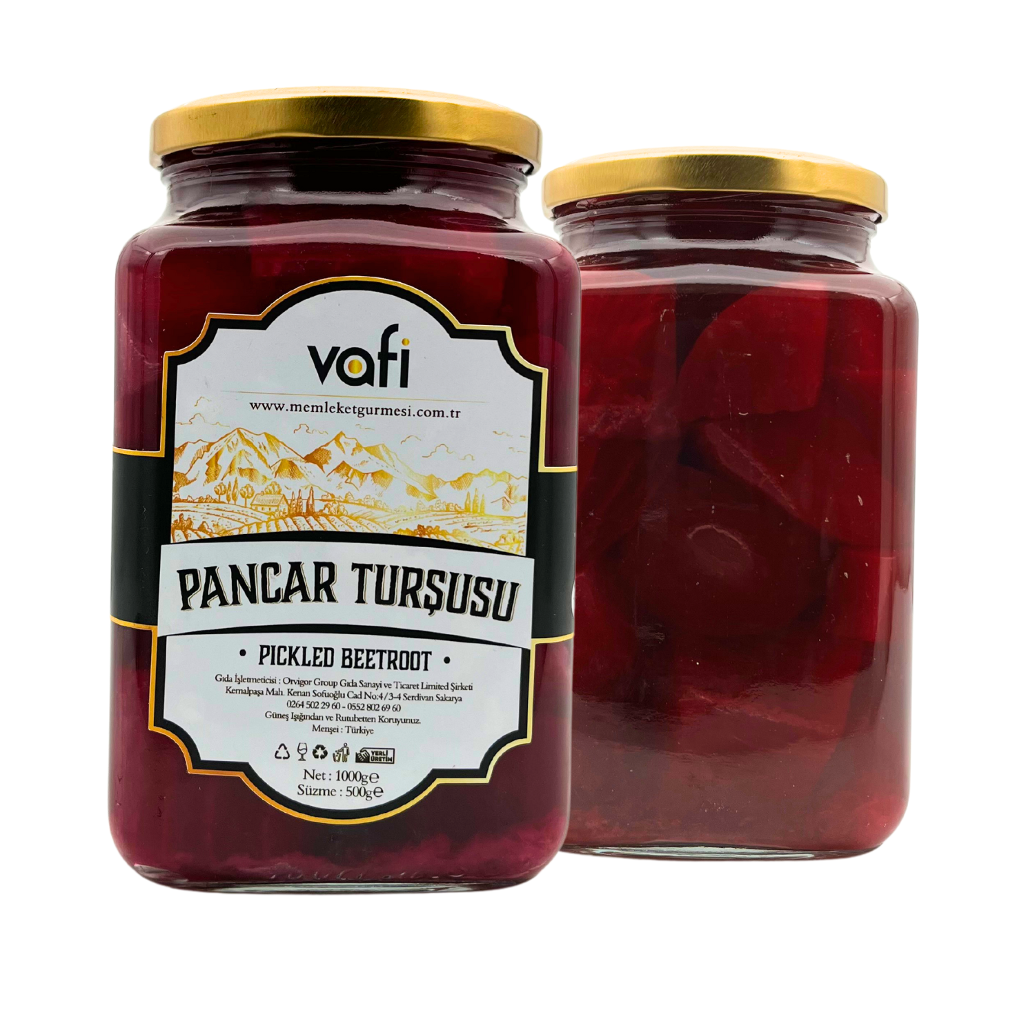 Vafi Turşu Serisi Pancar Turşusu 1000cc-500grVafi