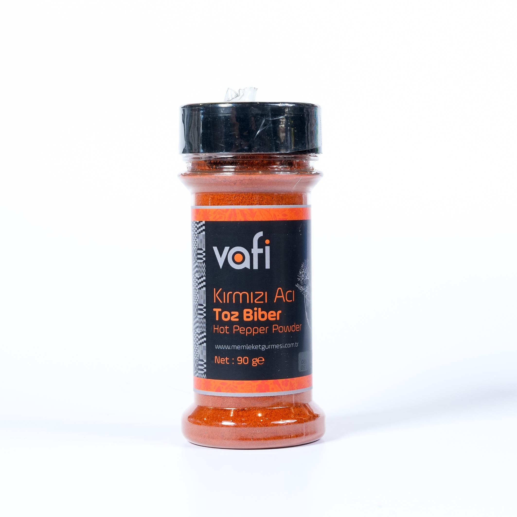 Vafi Tuzluk Kapak Kırmızı Acı Toz Biber 90 grVafi