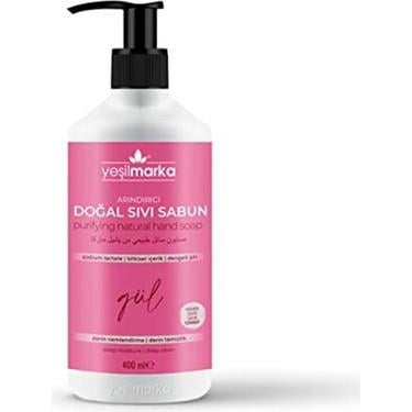 Yeşil Marka Arındırıcı Doğal Sıvı Sabun Gül 400 mlYeşil Marka