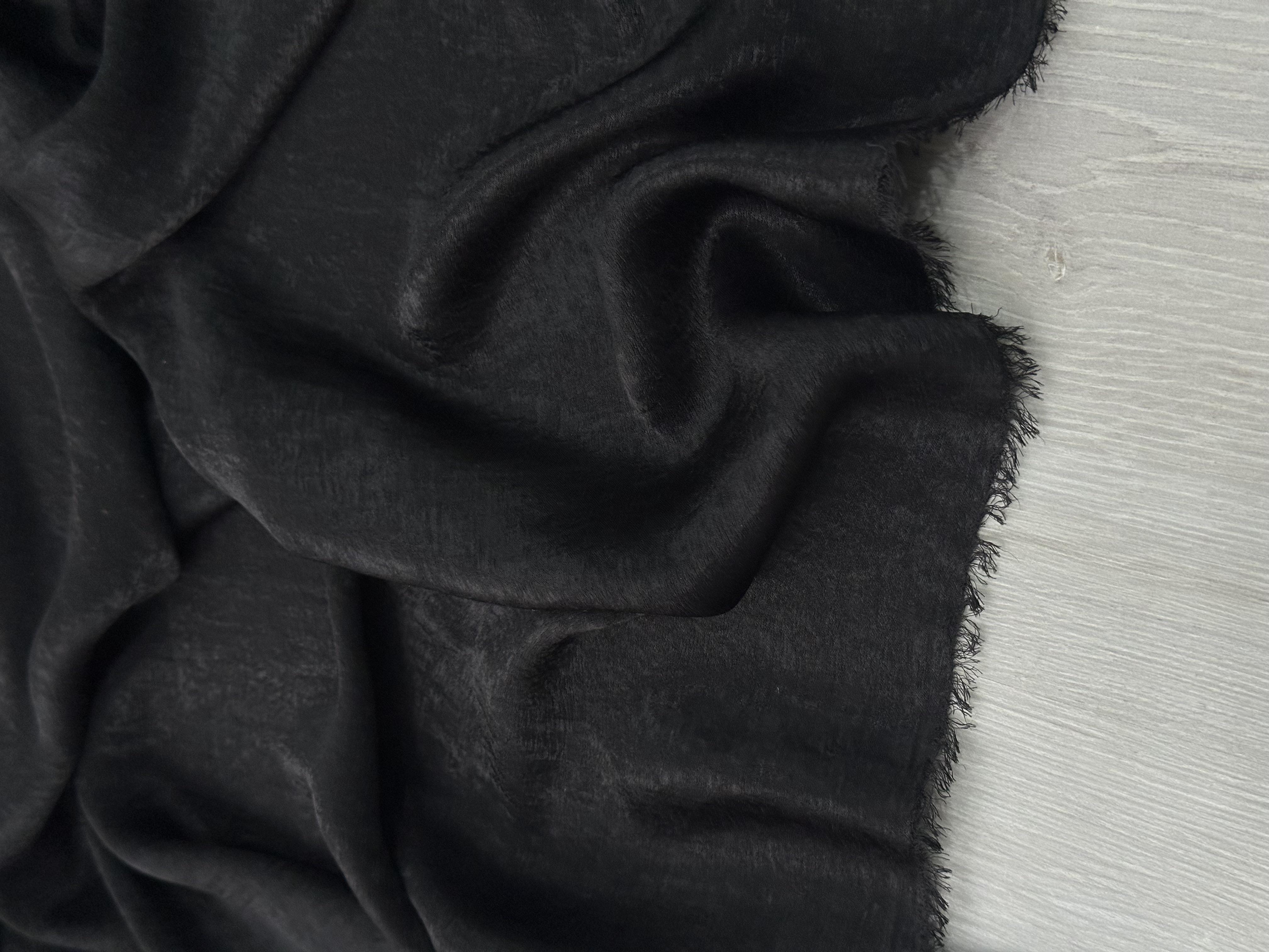 BAMBU İPEK SATEN - SİYAH