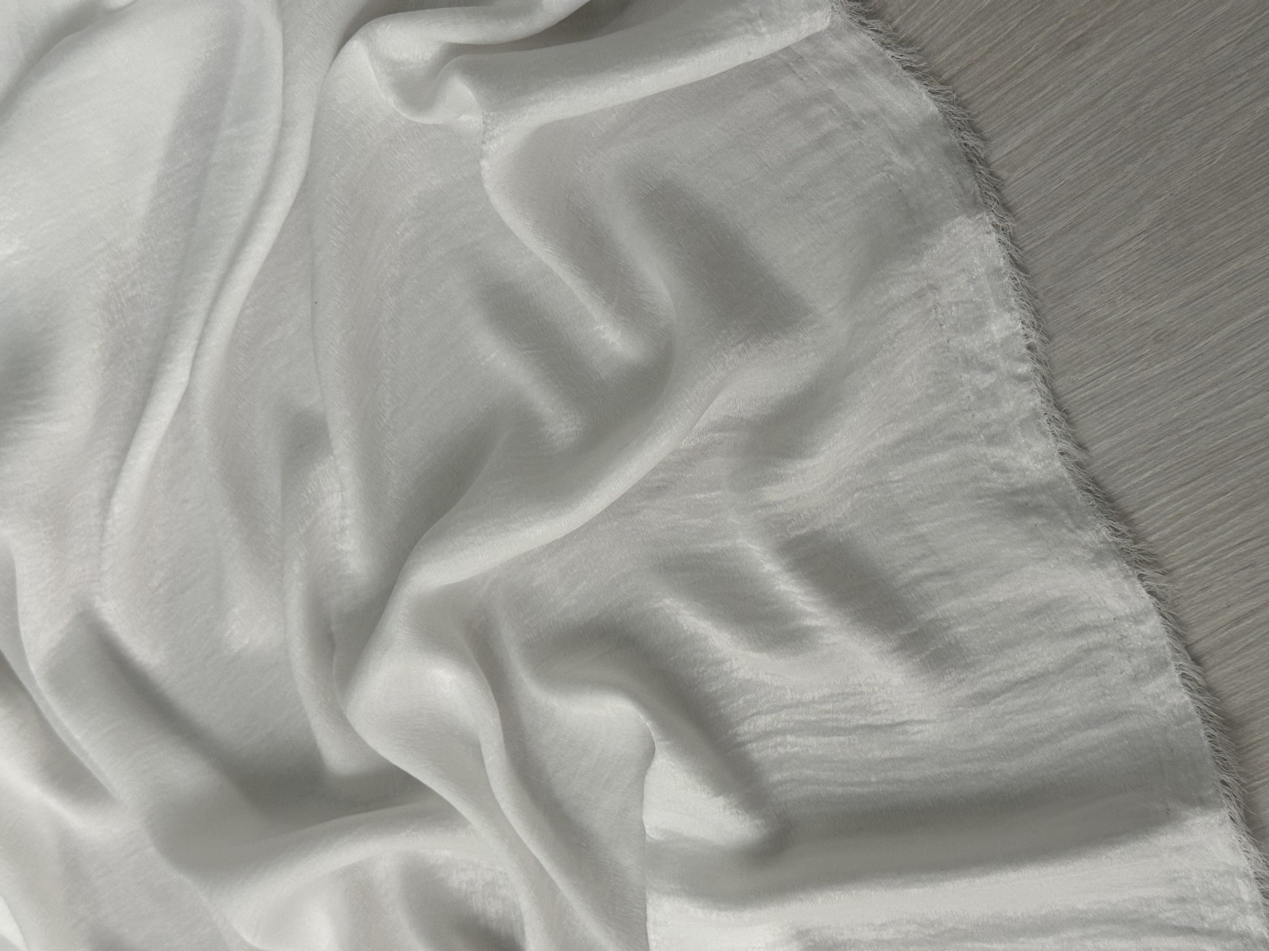 BAMBU İPEK SATEN - BEYAZ