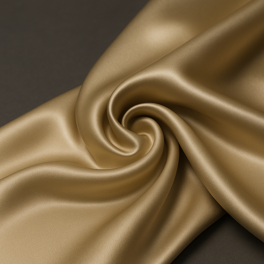 LİKRALI İPEK SATEN - AÇIK GOLD