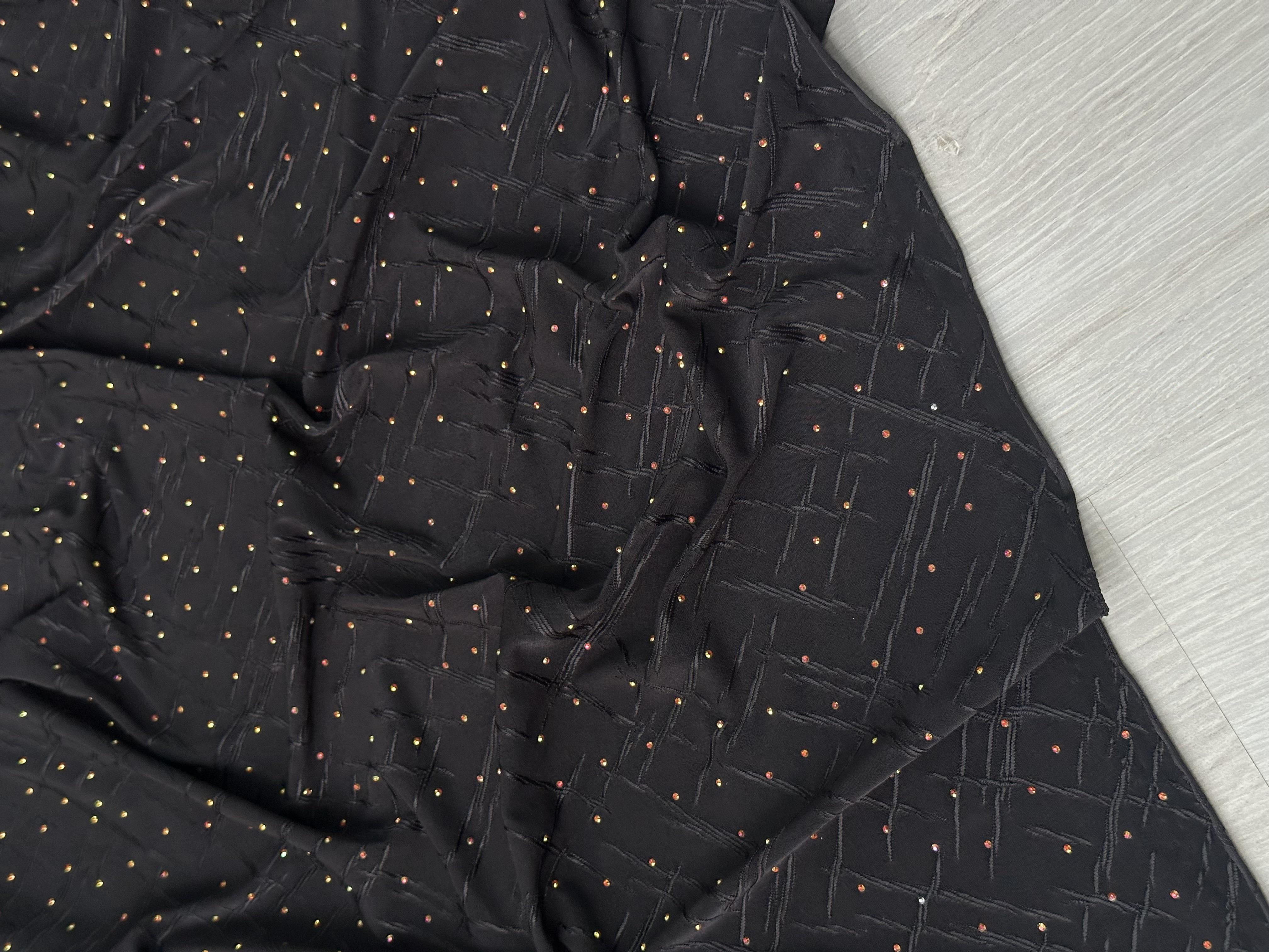 TAŞLI JAKAR SANDY - SİYAH ( RENKLİ TAŞLI)