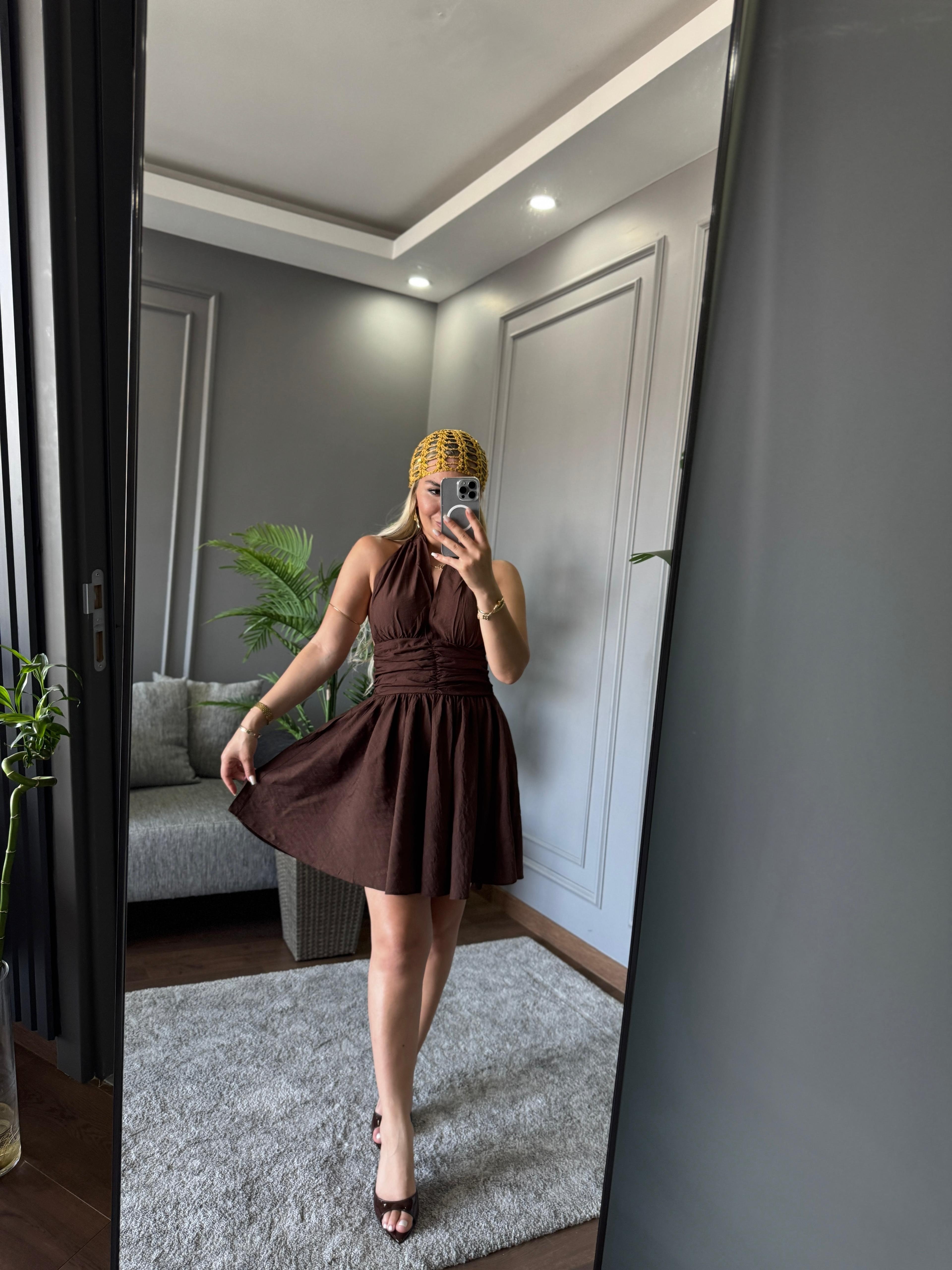 ÇAN KESİM MİNİ ELBİSE 