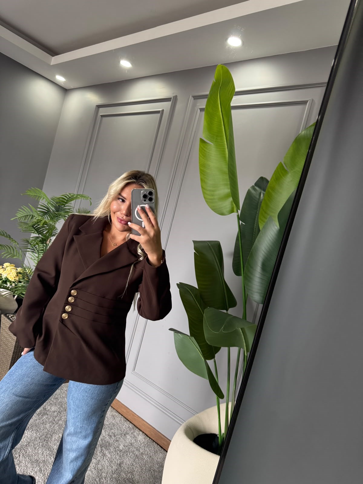 GOLD DÜĞME DETAY BLAZER