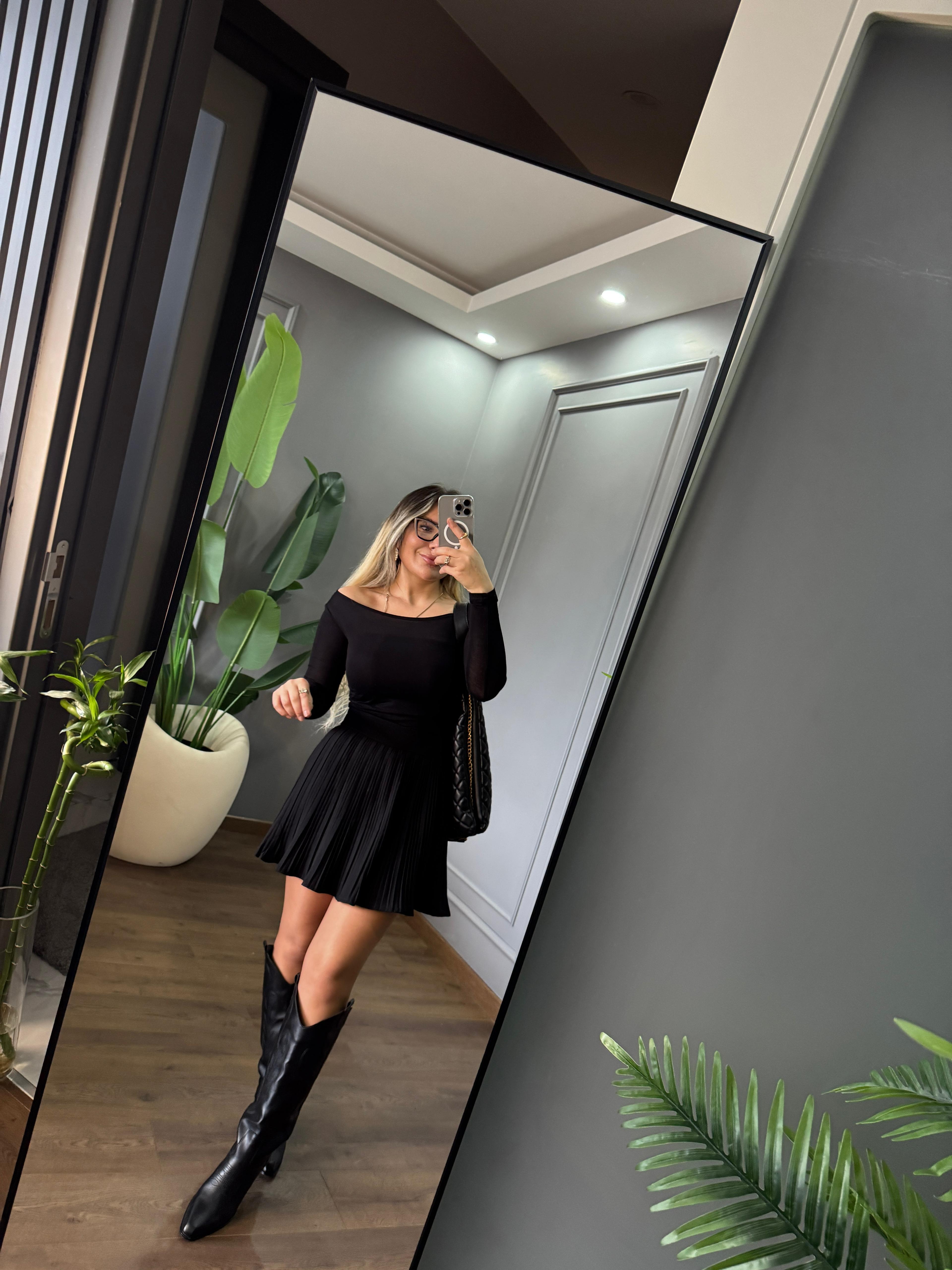 PİLELİ ŞORT ETEK