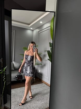 ASKILI MİNİ ELBİSE