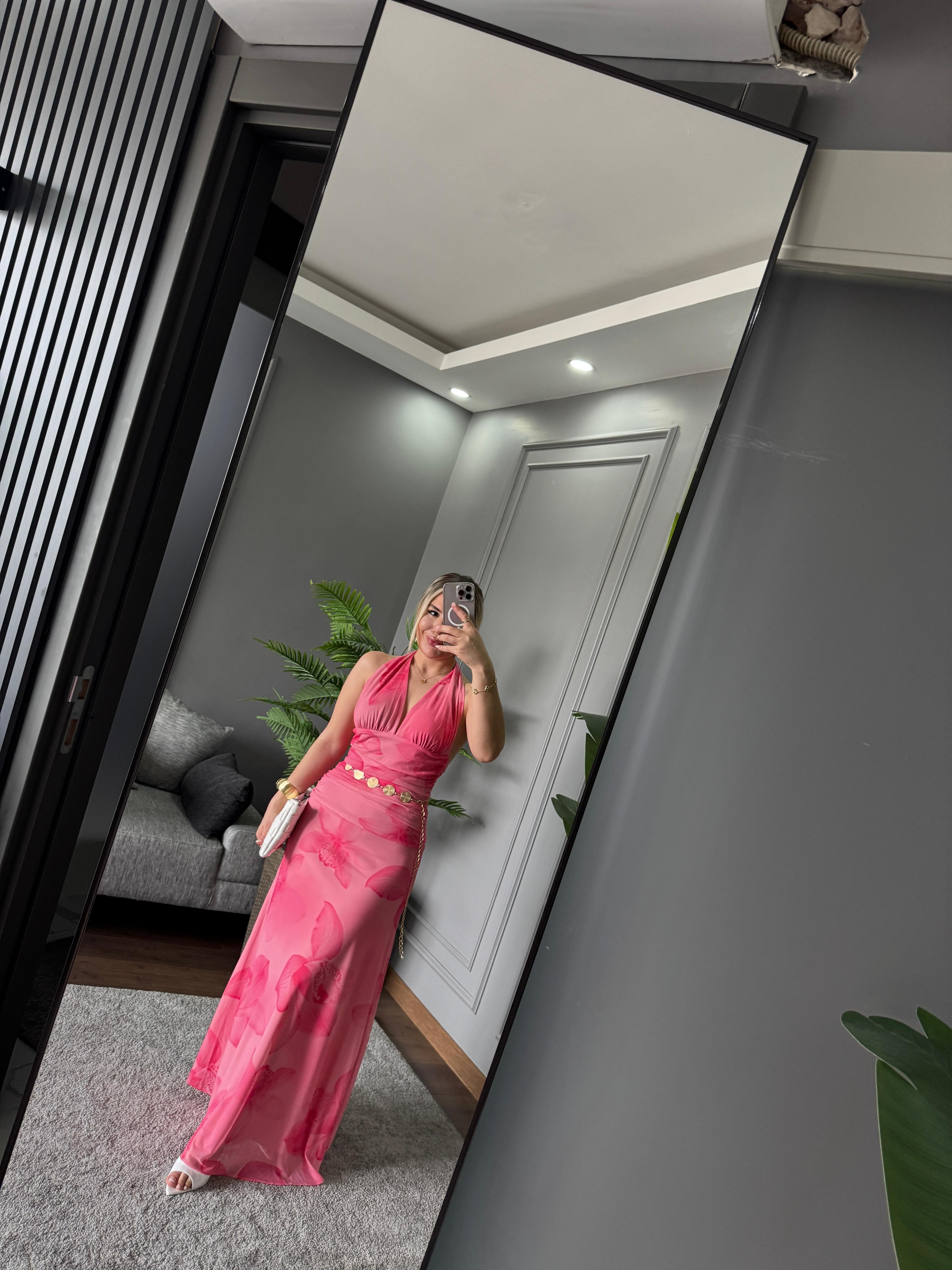 ASTARLI ESNEK ELBİSE 