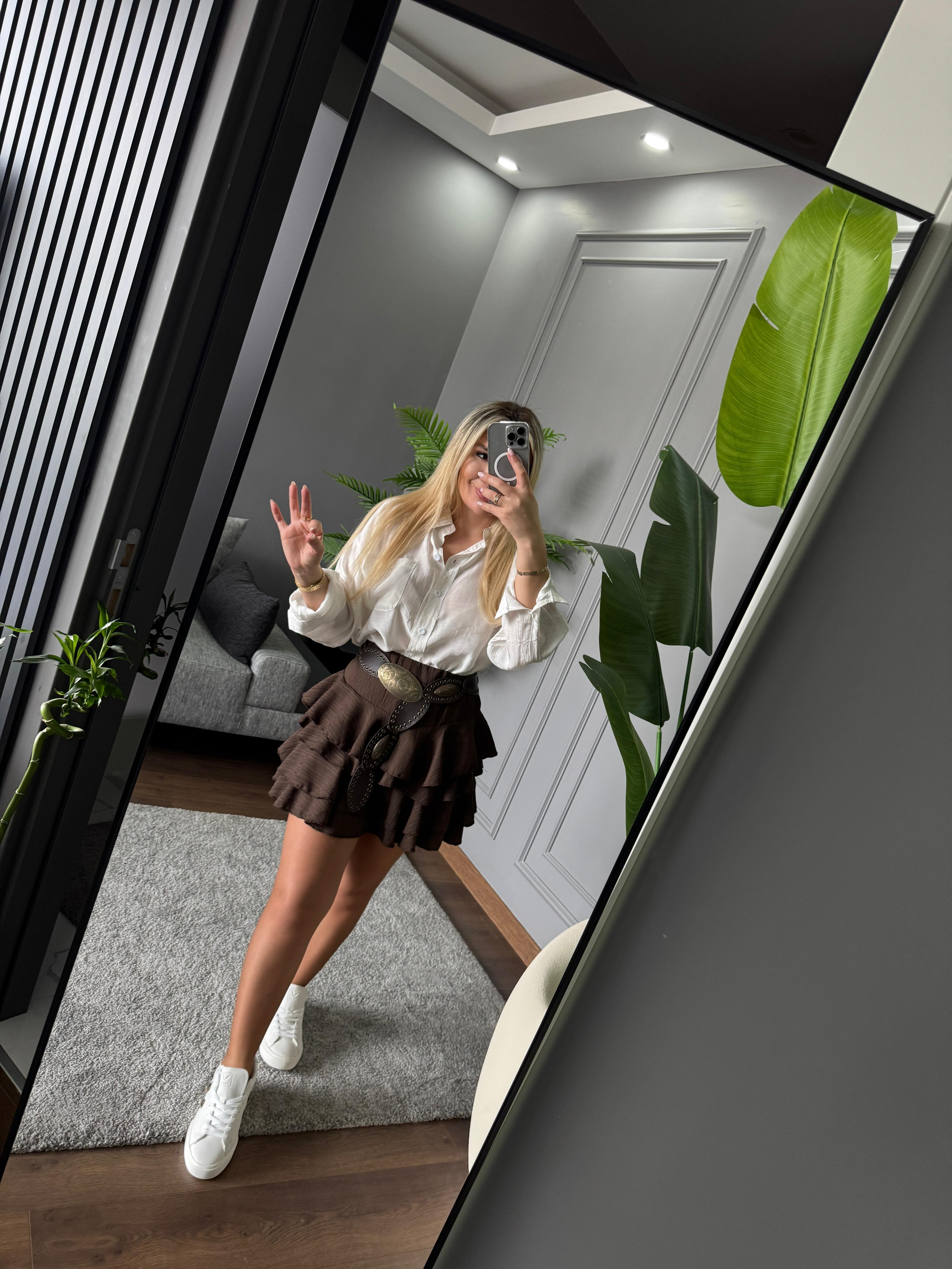 BELDEN LASTİKLİ ŞORT ETEK