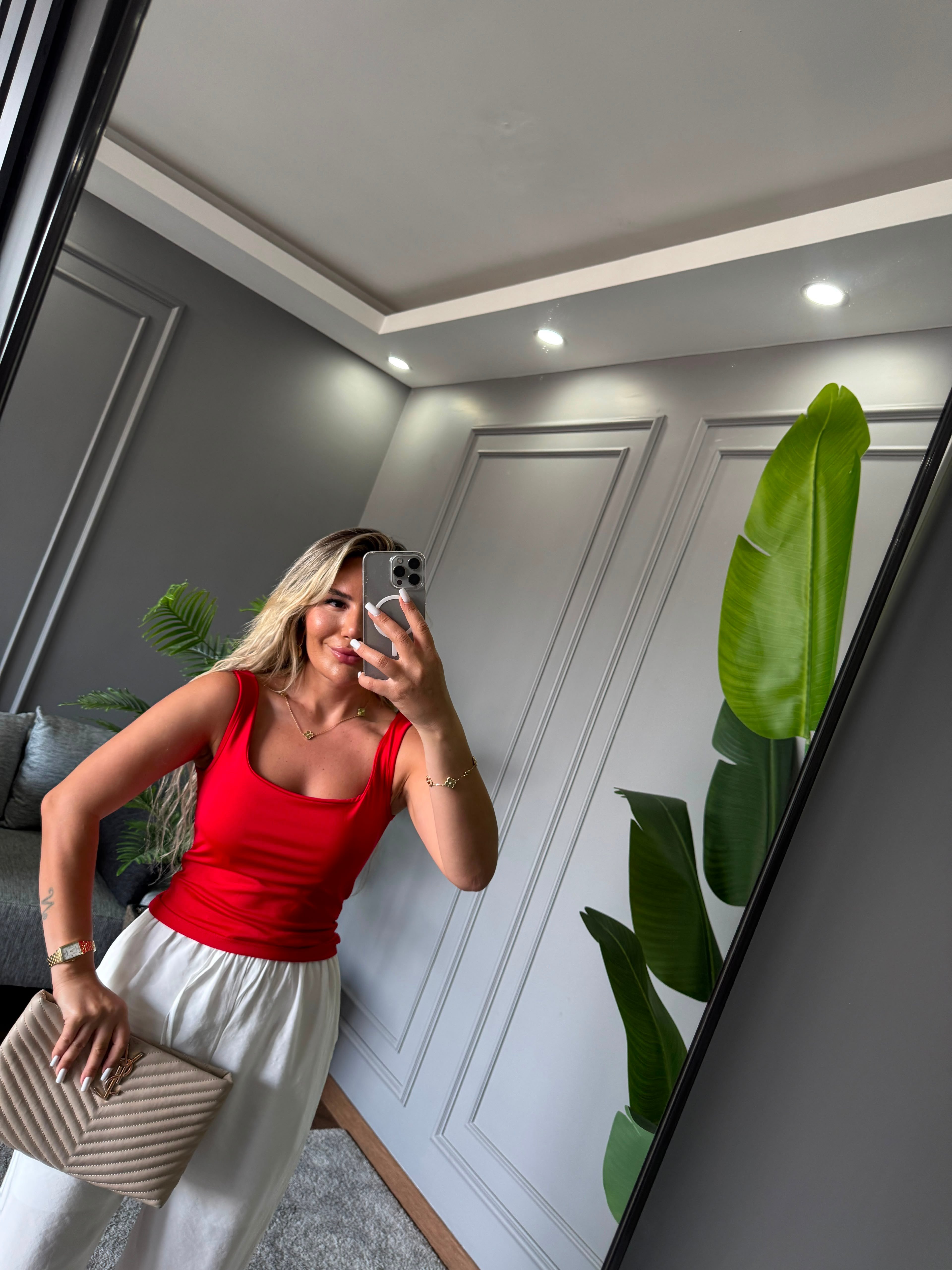 ÇİFT KAT ASKILI BLUZ