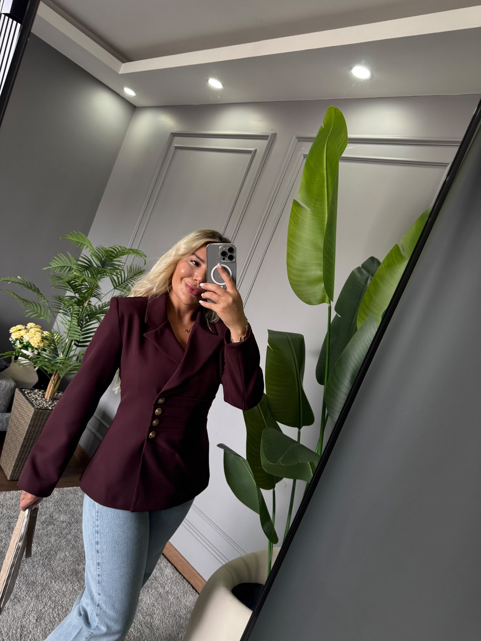 GOLD DÜĞME DETAY BLAZER