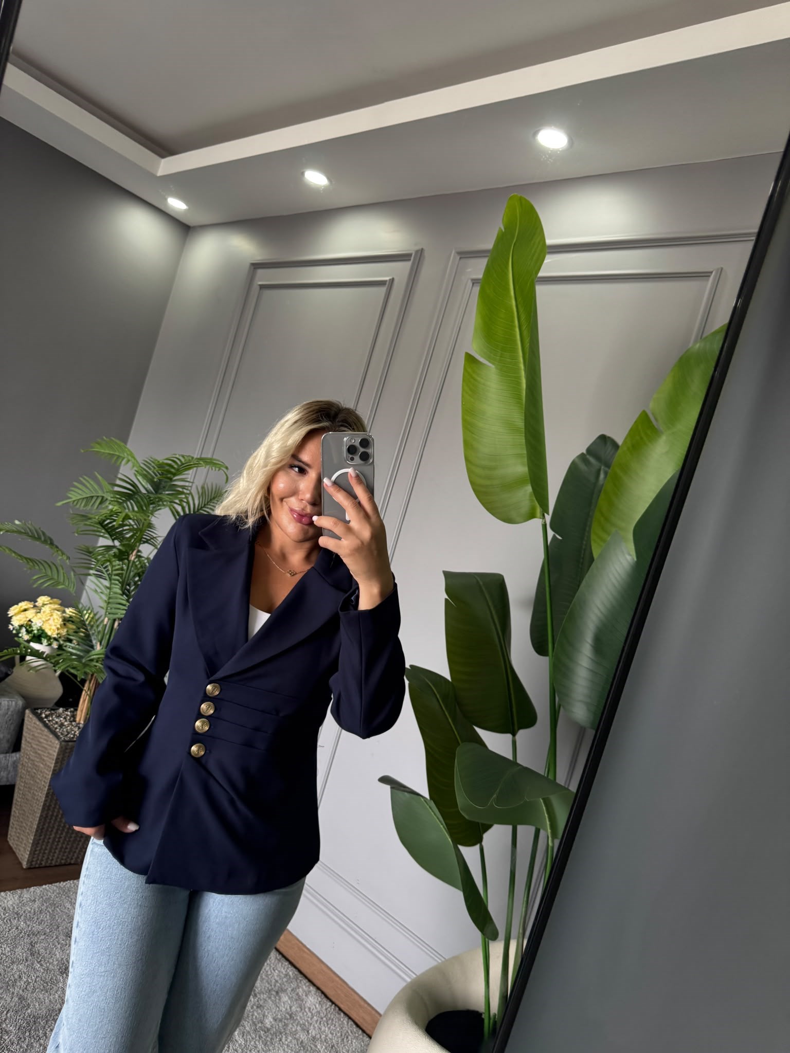 GOLD DÜĞME DETAY BLAZER