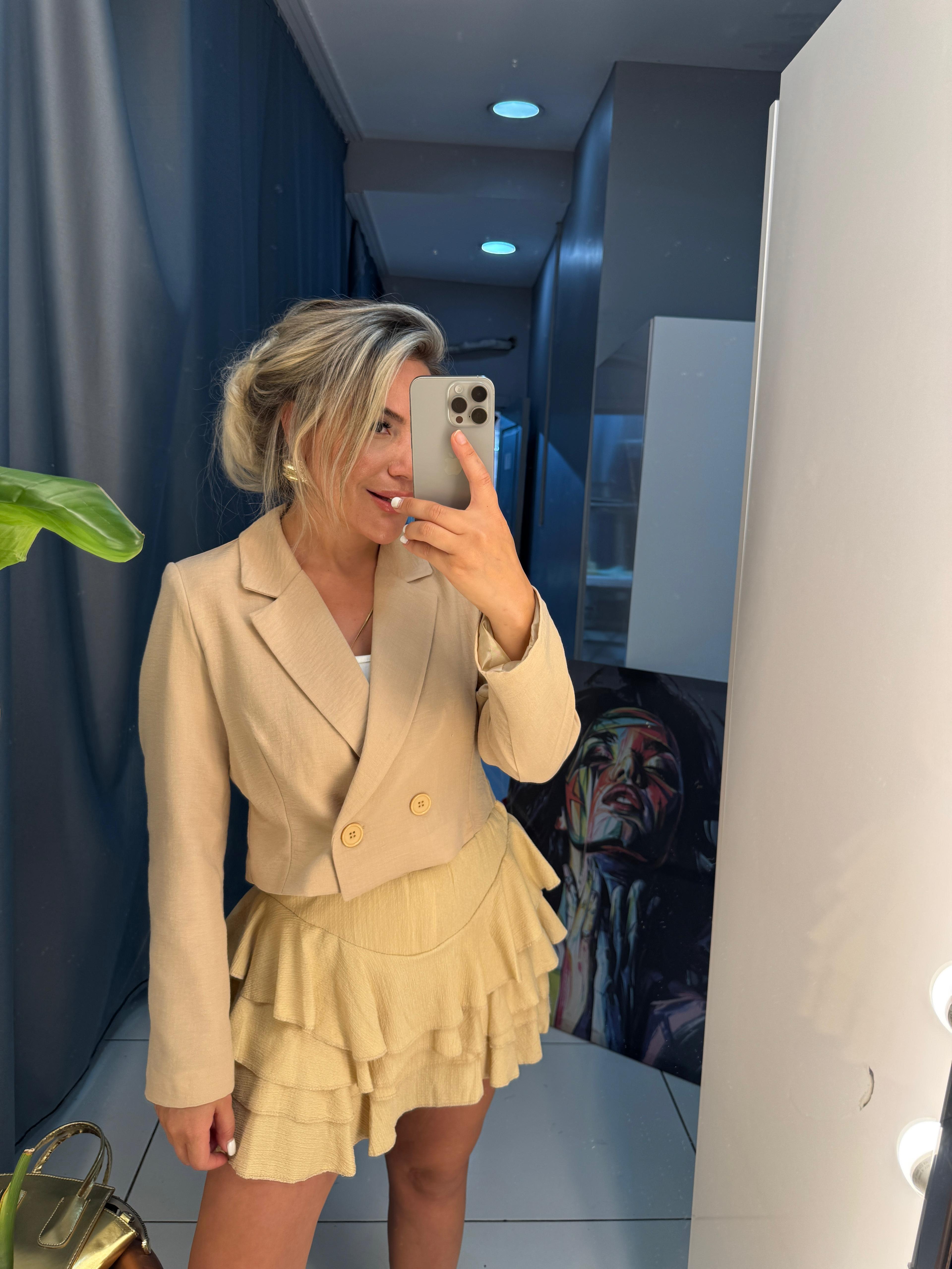 Kısa ceket astarlı 