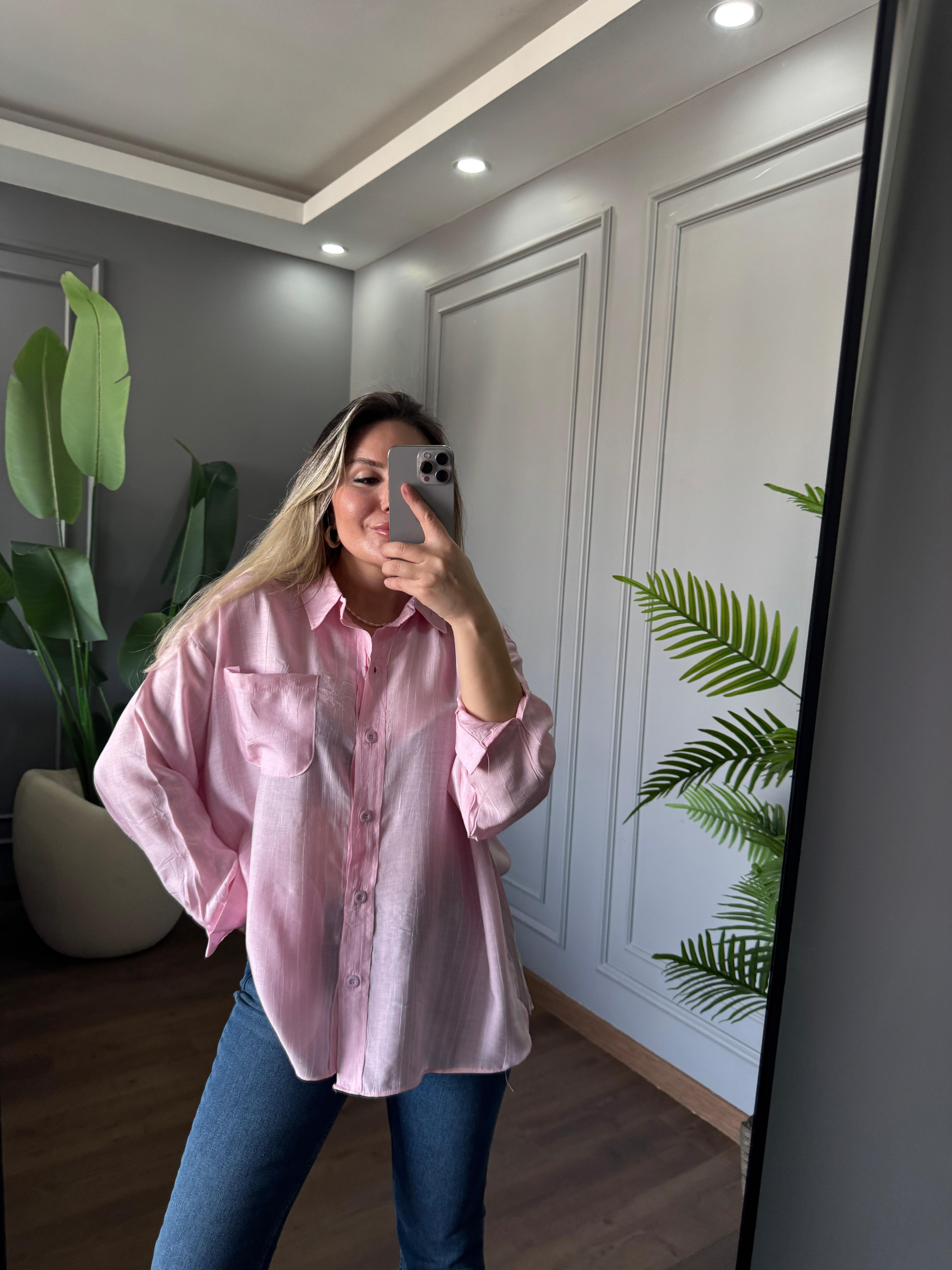 OVERSİZE ŞIK GÖMLEK 