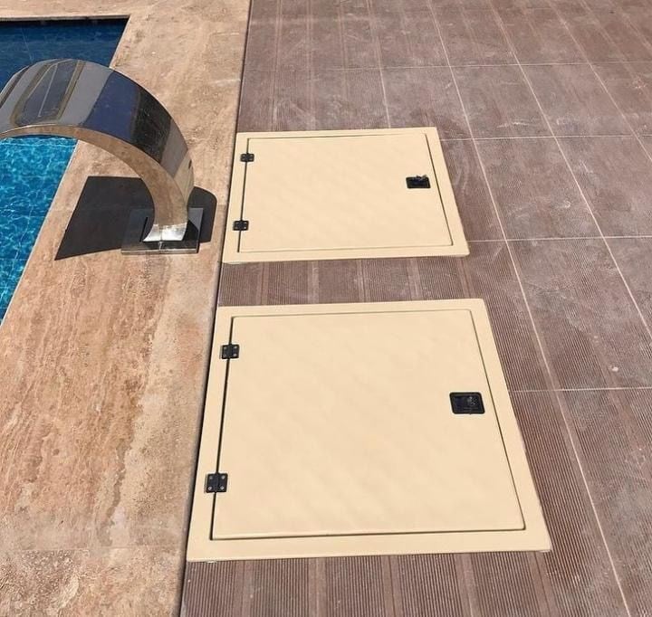 75x75 Sıva Üstü Polyester Makine Dairesi Kapağı 