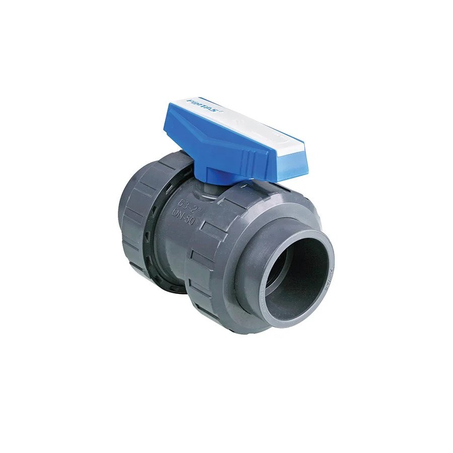 U-PVC Ø110 PN16 Yapıştırma Muflu Küresel Su Vanası