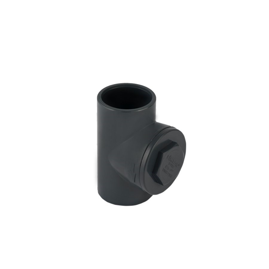 U-PVC Ø50 PN16 Yapıştırma Muflu T Çekvalf