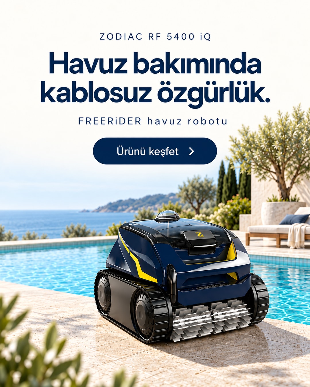 Zodiac RF 5400 iQ FREERiDER Kablosuz Havuz Robotu
