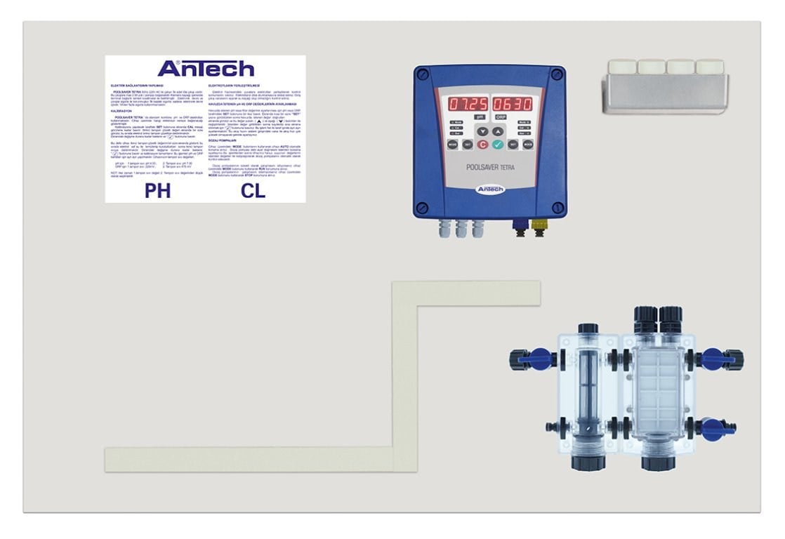 Antech Sistem 02 pH&ORP Ölçümlü Havuz Kontrol Sistemi