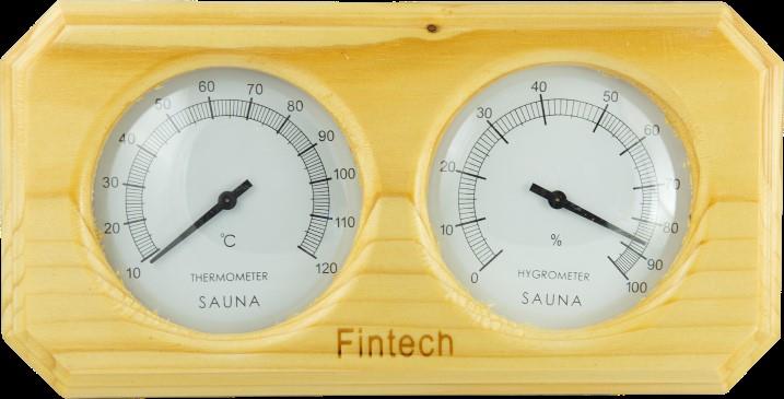 Sauna İçin Ahşap Kombine Termometre Ve Higrometre