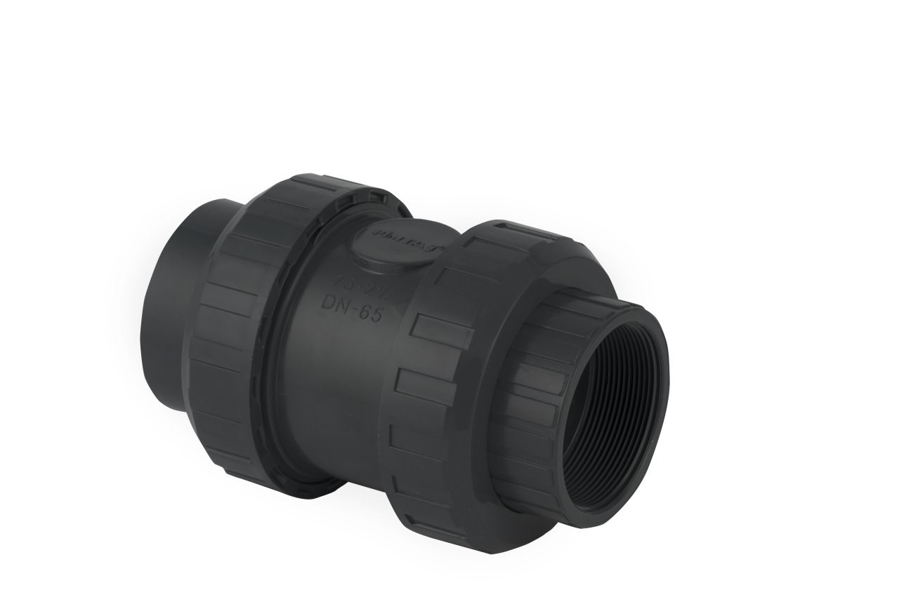 U-PVC Ø110 PN16 Yapıştırma Muflu Yaylı Çekvalf