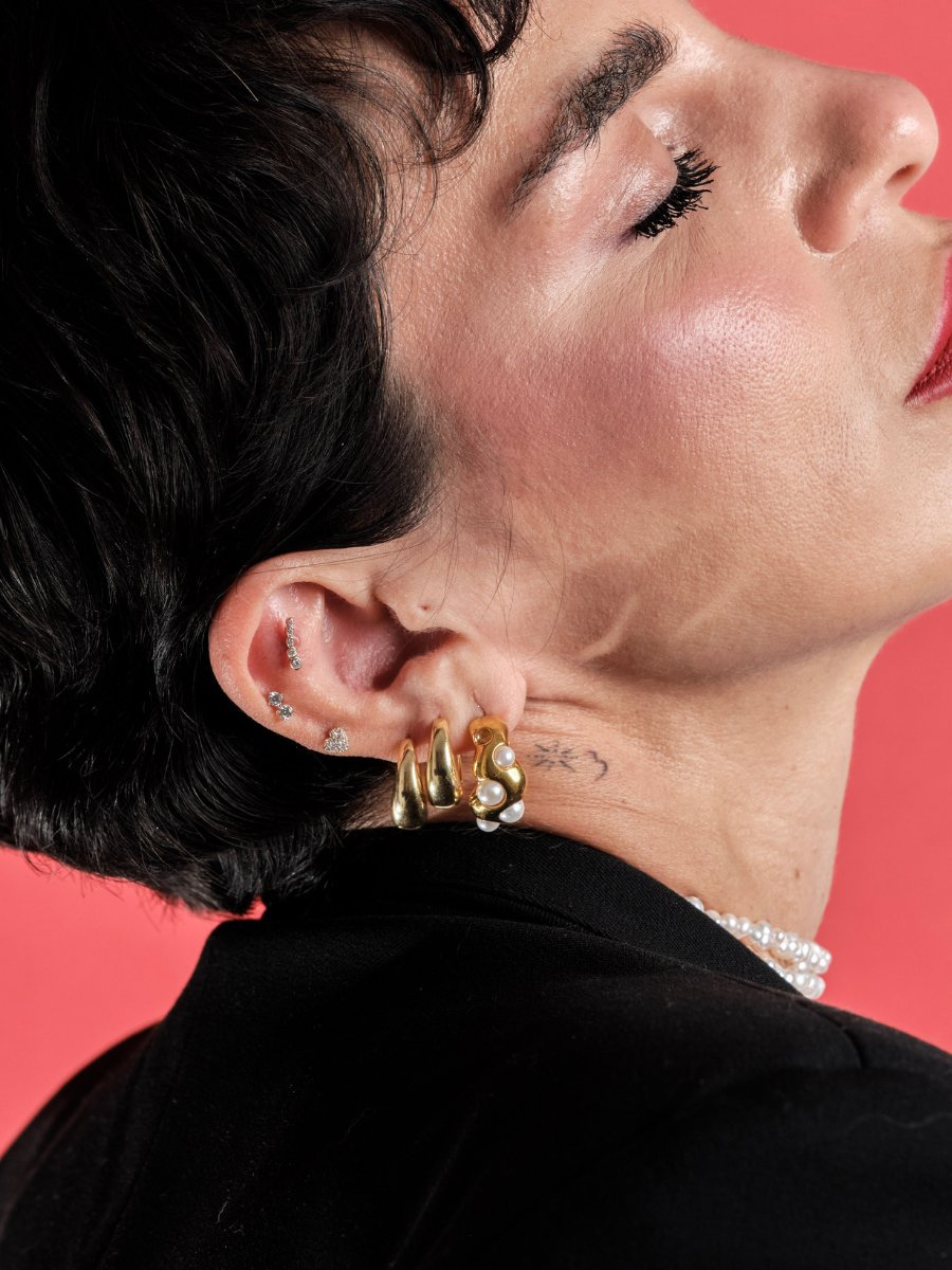 14 Ayar Altın Beştaş Tragus Piercing