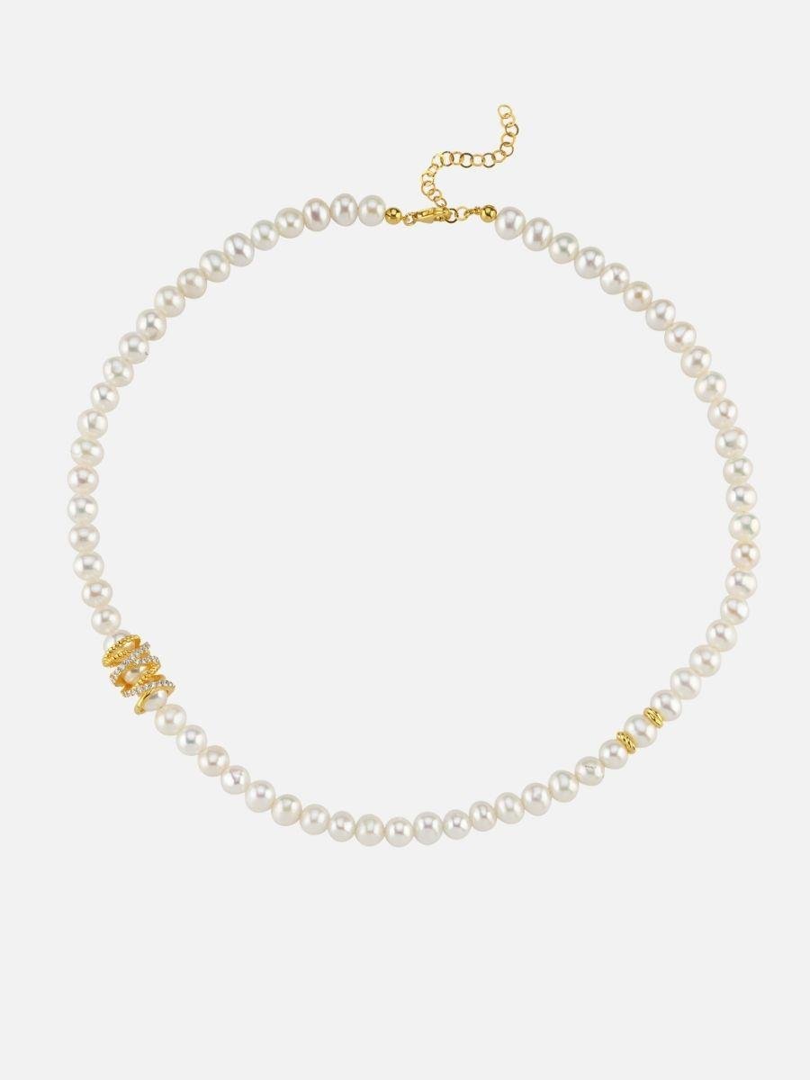 Amour Kafesli İnci Kolye