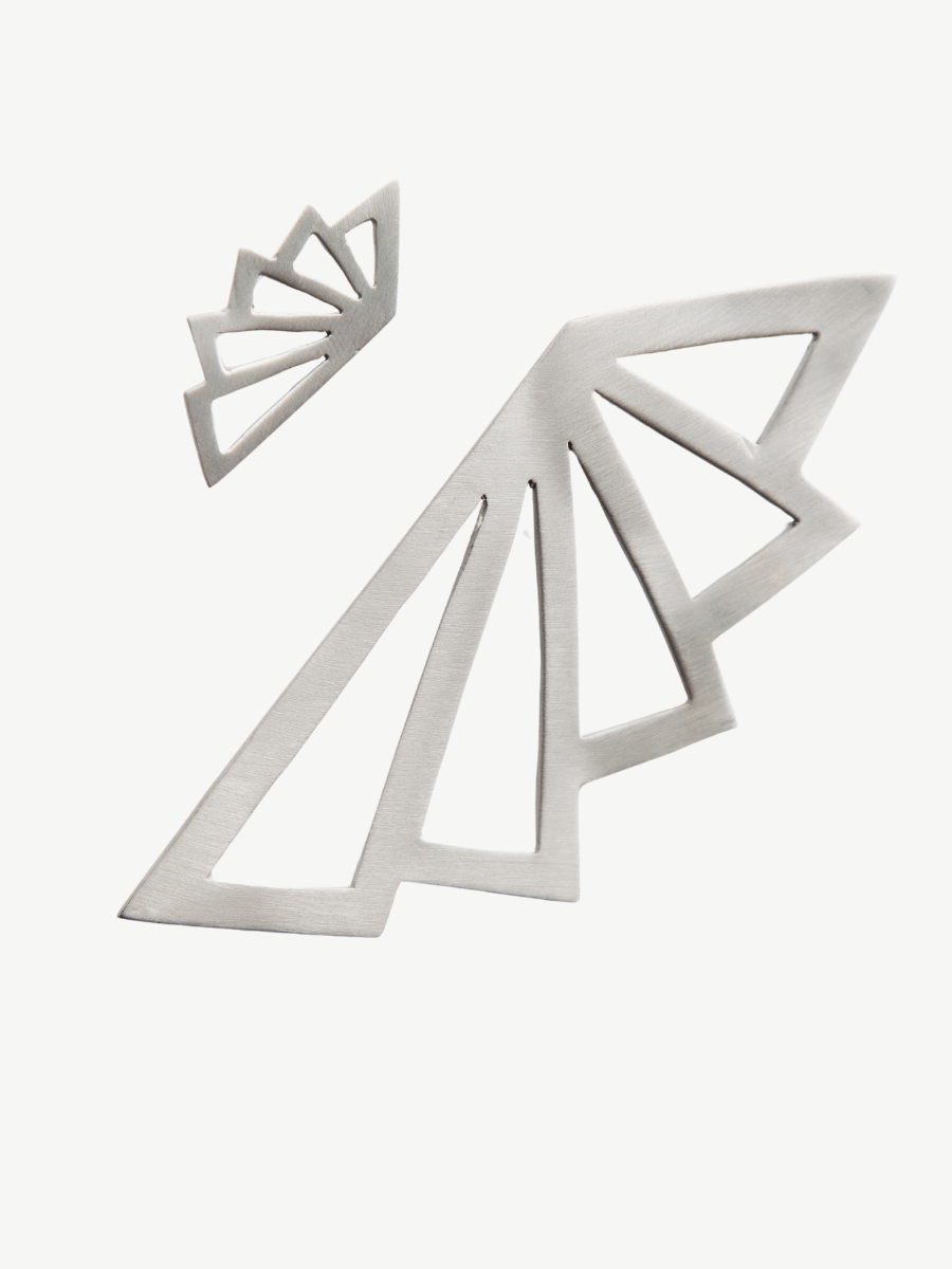 Asimetrik Üçgen Küpe