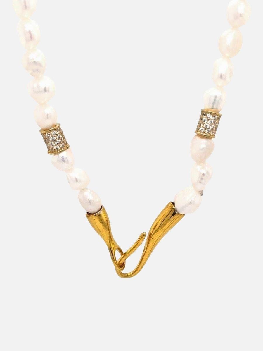 Bayem Taşlı İnci Kolye