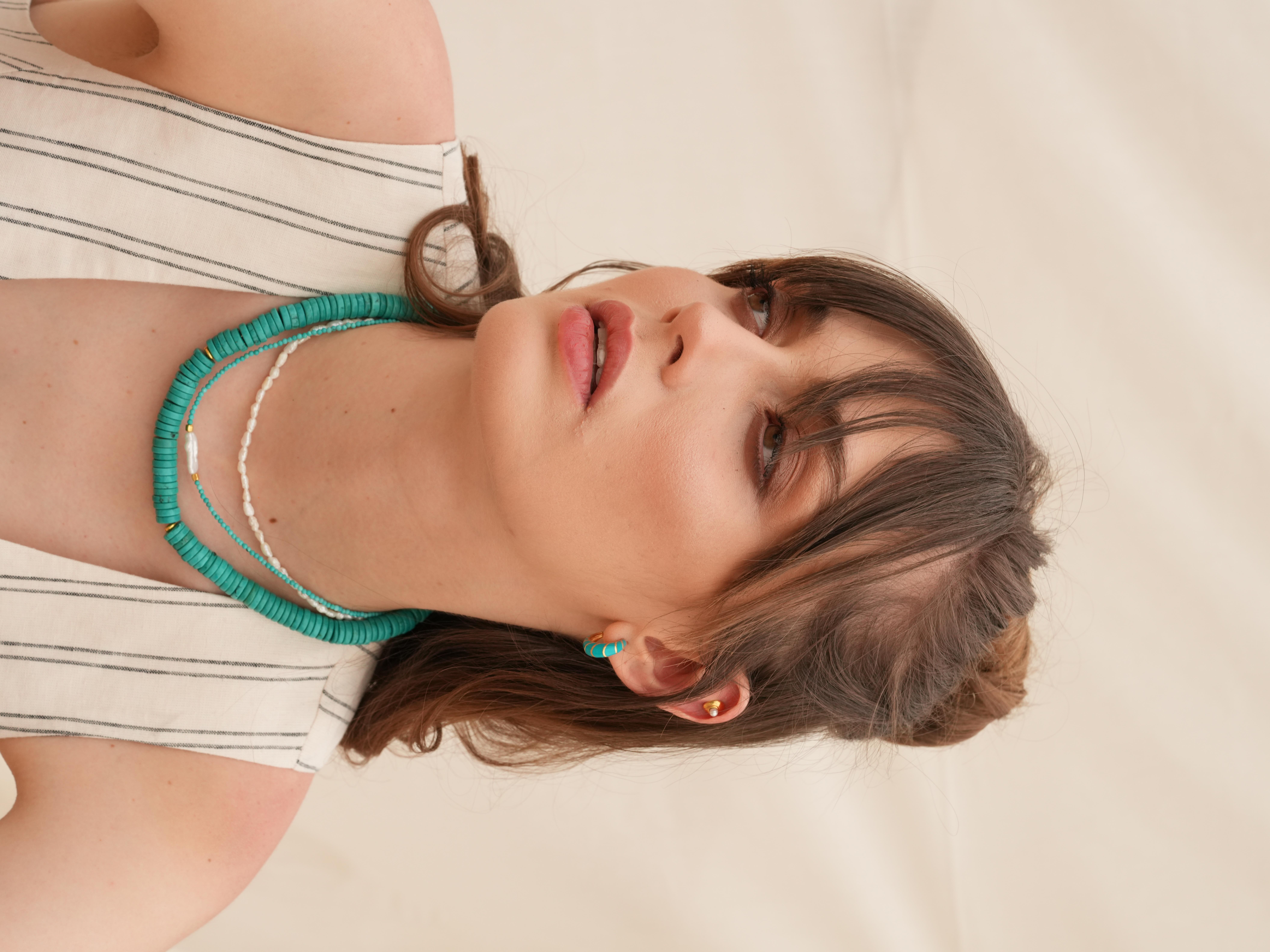 Bono Turkuaz Büyük Kolye