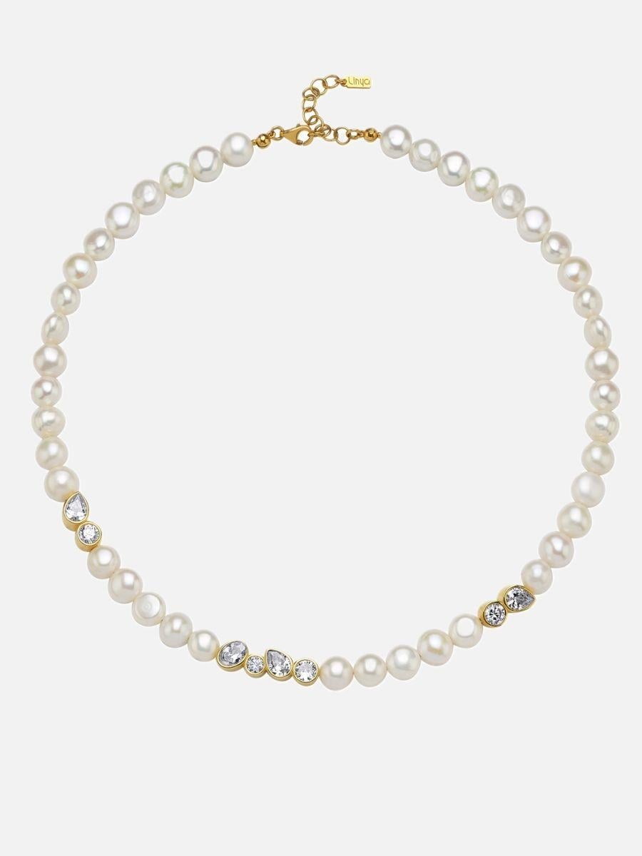 Diana Taşlı İnci Kolye