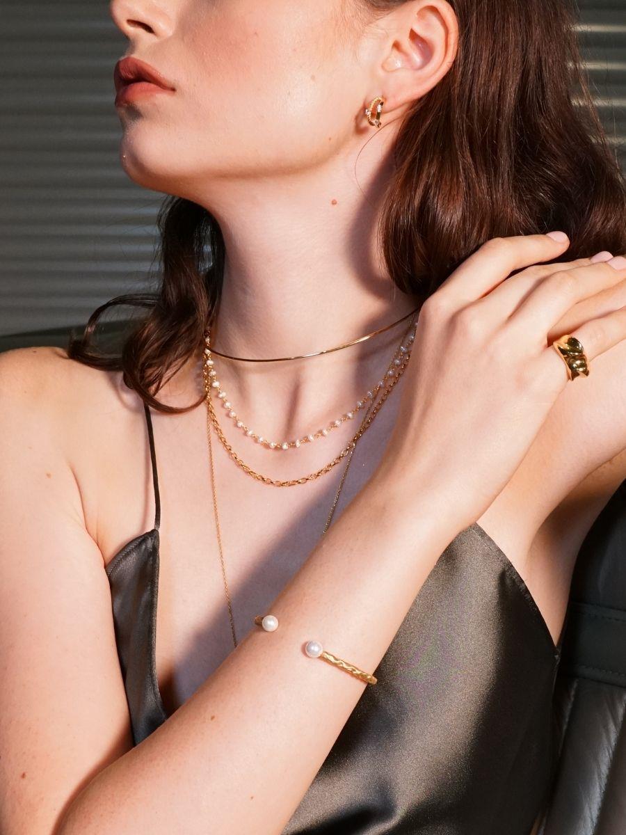 İnci Zincir Choker