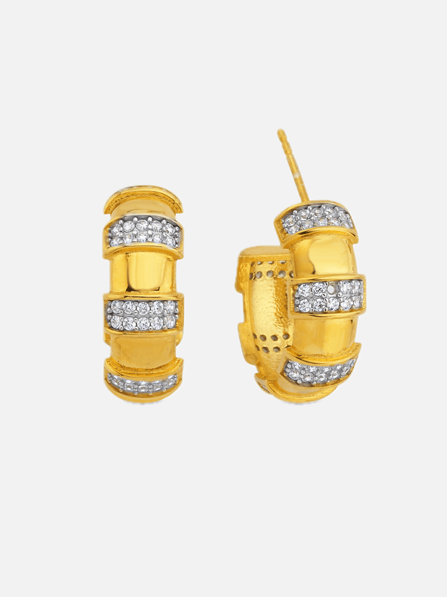 Lili Taşlı Halka Küpe