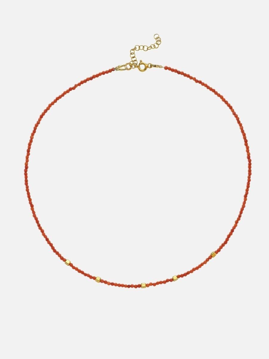 Mira Kırmızı Mercanlı Küçük Toplu Kolye