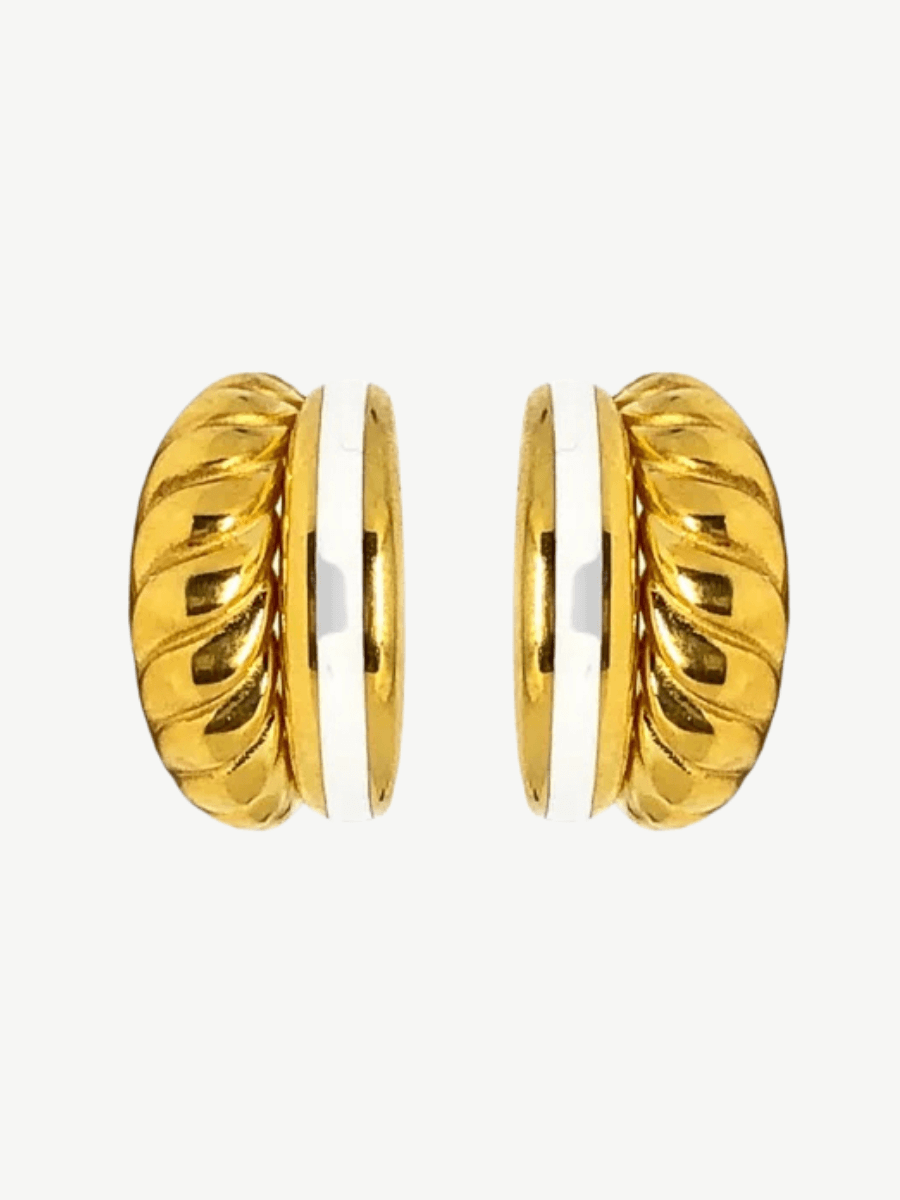 Rosa Mineli Halka Küpe