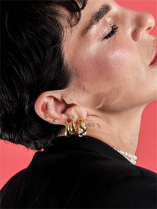 14 Ayar Altın Beştaş Tragus Piercing