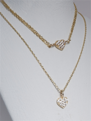 14 Ayar Altın Mini Kalp Bileklik