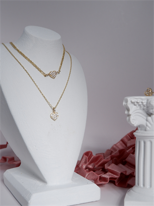 14 Ayar Altın Mini Kalp Kolye