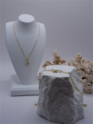 14 Ayar Altın Mini Yıldız Set