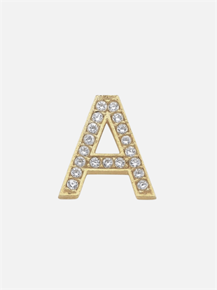 14k Gold Diamond Letter Earrings