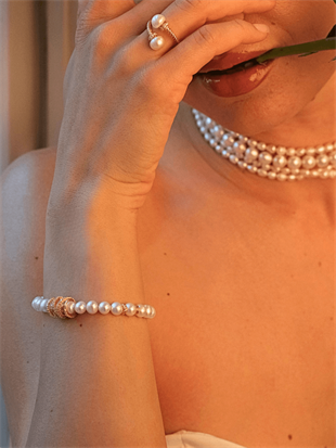 Amour Caged Pearl Bracelet