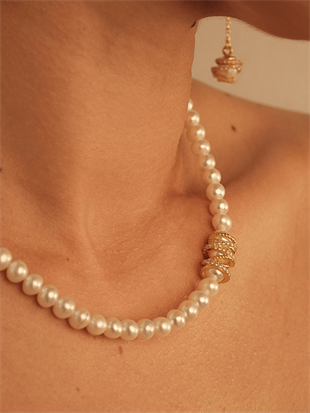 Amour Caged Pearl Necklace