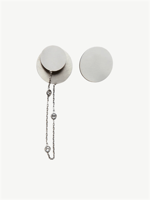 Arkalı Önlü Halka Küpe Seti 