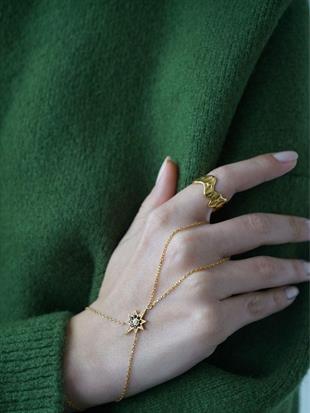 Burl Desenli Yüzük