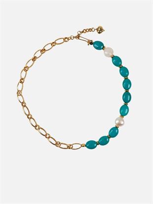 Comiso Turquoise Chain Necklace