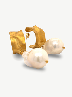 Cora İncili Halka Küpe