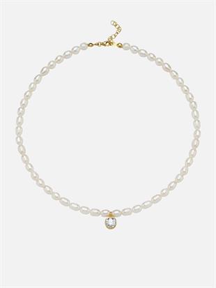 Cosmic Big Pearl Zodiac Necklace